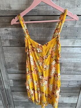 Ava Sky Yellow Floral romper Arlo